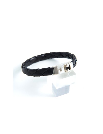 leather bracelet flat and twisted