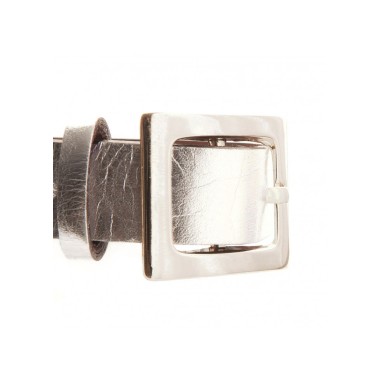 Leather bracelet and belt clasp in fashion silver Jewellery.