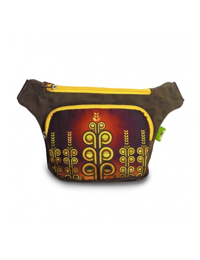 Hip-bag medium size with vintage print.