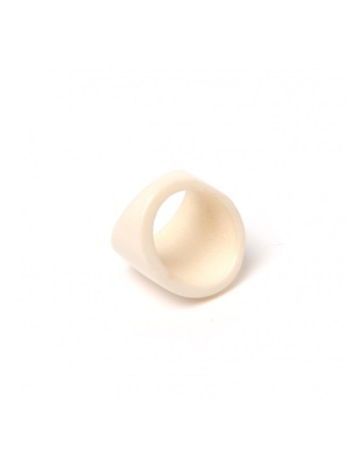 Bone ring in with plain colour.